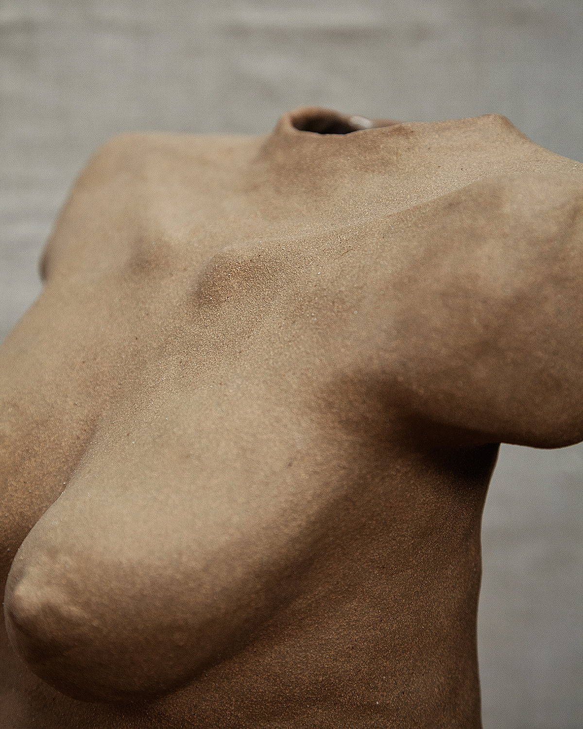 Female Torso #2, Tan Clay