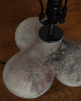 Lamp Tripod vessel, in white smokefired stoneware clay_2