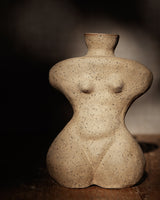 Anahita Vase #4, creamy raw stoneware