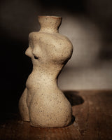 Anahita Vase #4, creamy raw stoneware