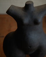 Venus Figure Sculpture #2, Black clay